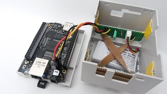 BeagleBone Black connected to UPS